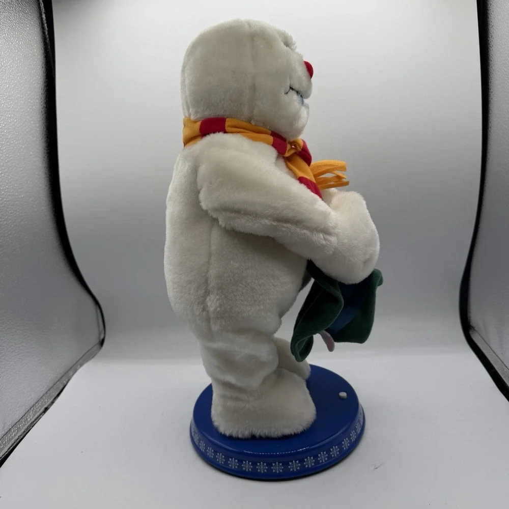 Vintage Gemmy‎ Animated Frosty the Snowman Spinning Snowflakes 17